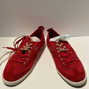 People’Swalk: A French eco brand - NWT red canvas euro men’s size 44